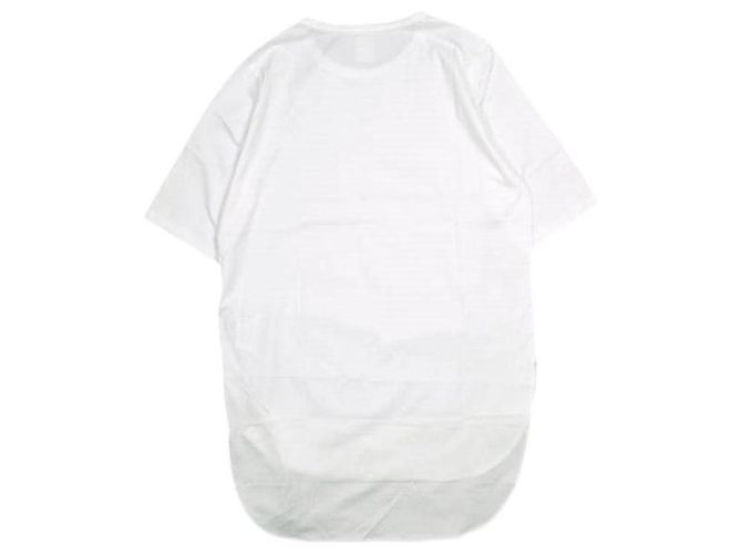Autre Marque ATON SUVIN 60/2 S/S T-Shirt aus Baumwolle mit rundem Saum Weiß - Ansicht 2