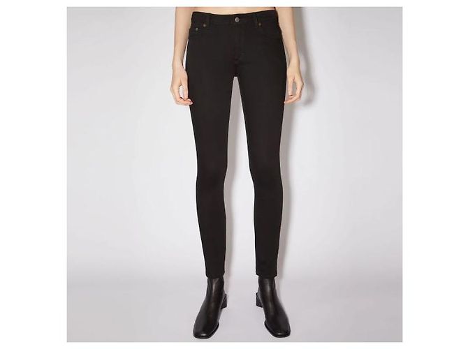 Acne Studios Climb Stay Black Pantalones de denim super stretch Negro - vista 3