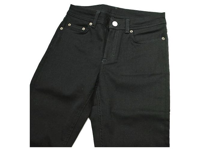 Acne Studios Climb Stay Black Pantalones de denim super stretch Negro - vista 5