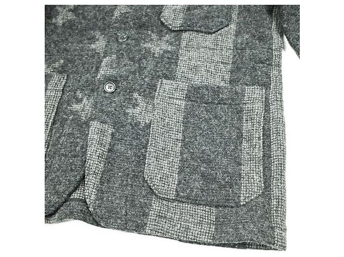 Autre Marque Engineered Garments × WOOLRICH BENSON JACKET Wool Jacket Brown Dark grey - view 4