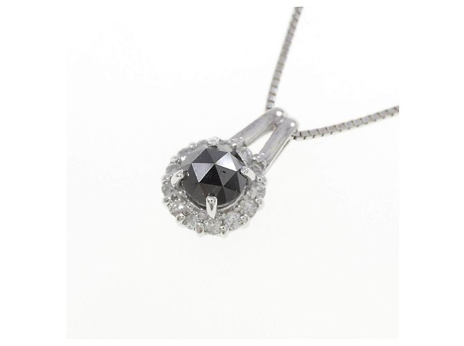 Autre Marque Collana in oro bianco Au750 e diamanti Argento - vista 3