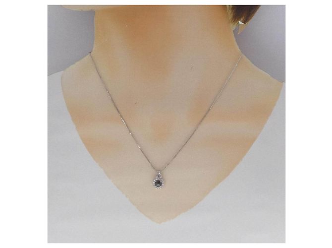 Autre Marque Collana in oro bianco Au750 e diamanti Argento - vista 6