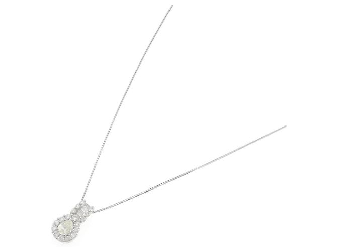 Autre Marque Colar de Diamantes PT900 PT850 Prata - vista 2