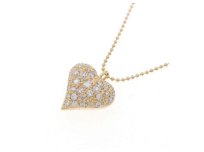 Autre Marque Collana Cuore con Diamanti Au750 D'oro - vista 3
