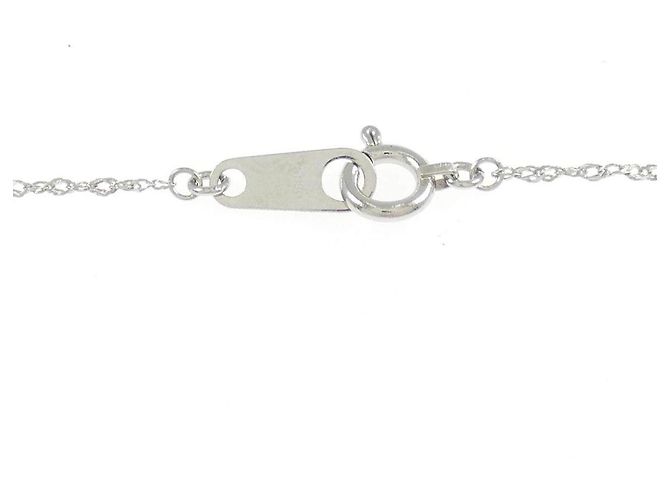 Autre Marque Platin-Diamant-Halskette PT900 PT850 Silber - Ansicht 5