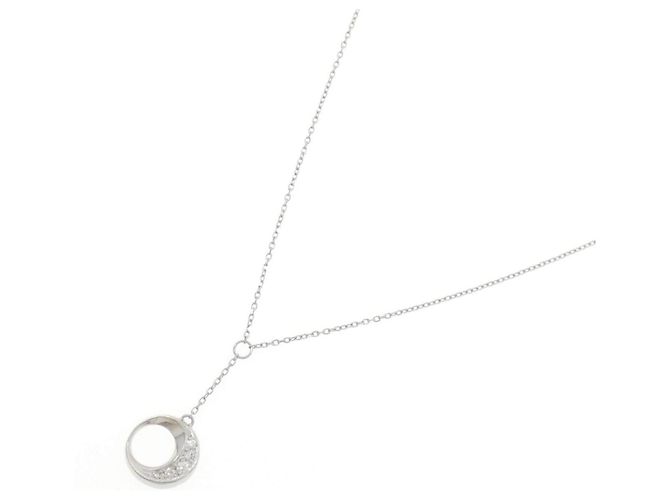 Autre Marque Pt850 Diamantenhalskette Silber - Ansicht 2