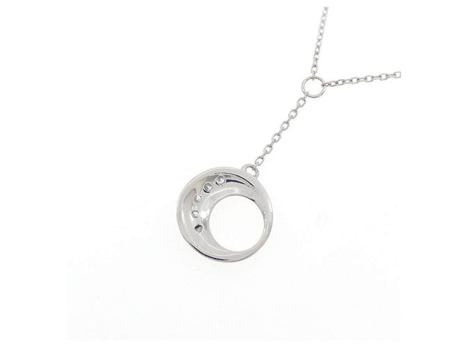 Autre Marque Pt850 Diamantenhalskette Silber - Ansicht 4