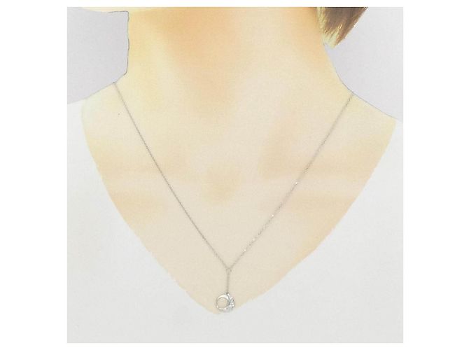 Autre Marque Pt850 Diamantenhalskette Silber - Ansicht 6