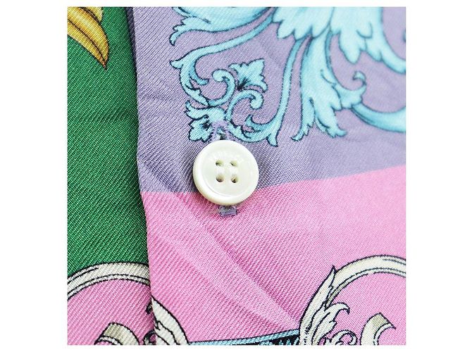 Versace HERITAGE FIT Hemd aus 100% Seide Mehrfarben - Ansicht 3