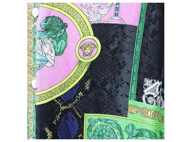 Versace HERITAGE FIT Hemd aus 100% Seide Mehrfarben - Ansicht 4