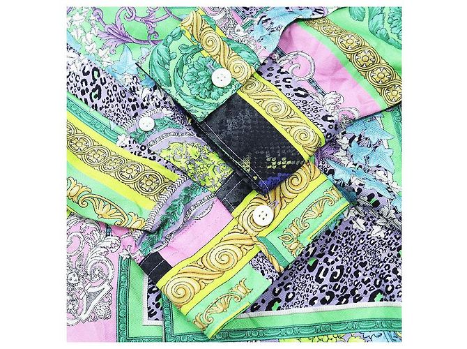 Versace HERITAGE FIT Hemd aus 100% Seide Mehrfarben - Ansicht 8