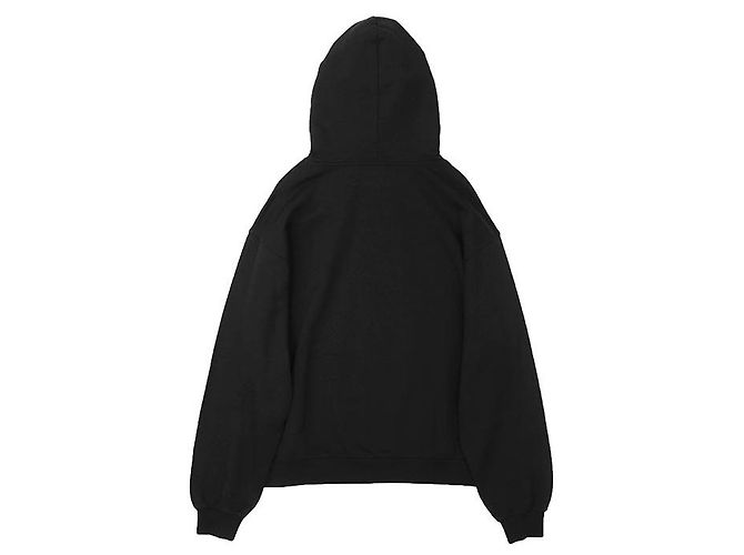Céline Sudadera Loose Hoodie Celine de algodón y cachemira Negro - vista 7