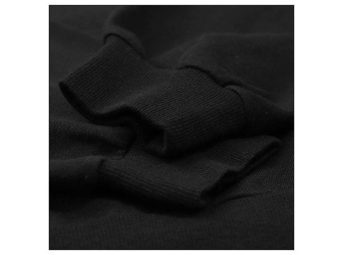 Céline Sudadera Loose Hoodie Celine de algodón y cachemira Negro - vista 8