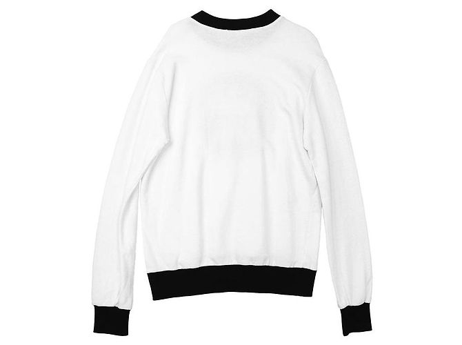 Dolce & Gabbana Sudadera de algodón French Terry Dolce&Gabbana Negro Blanco - vista 6