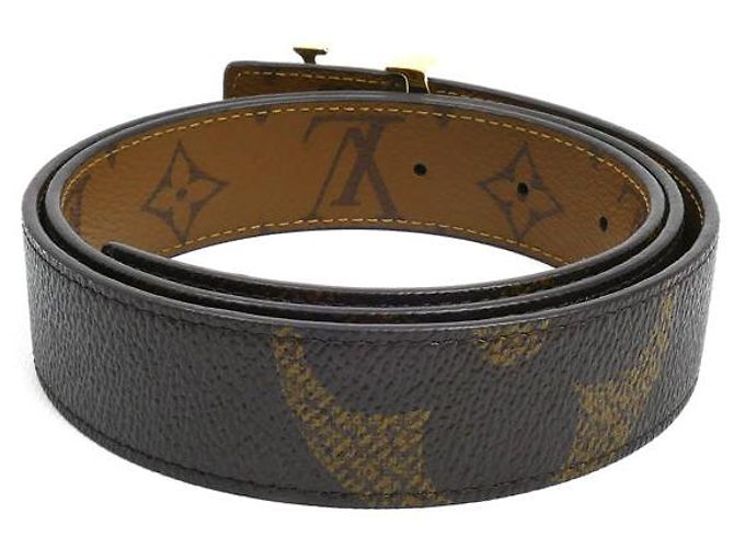 Cinturón reversible Louis Vuitton LV Iconic Monogram Castaño - vista 2