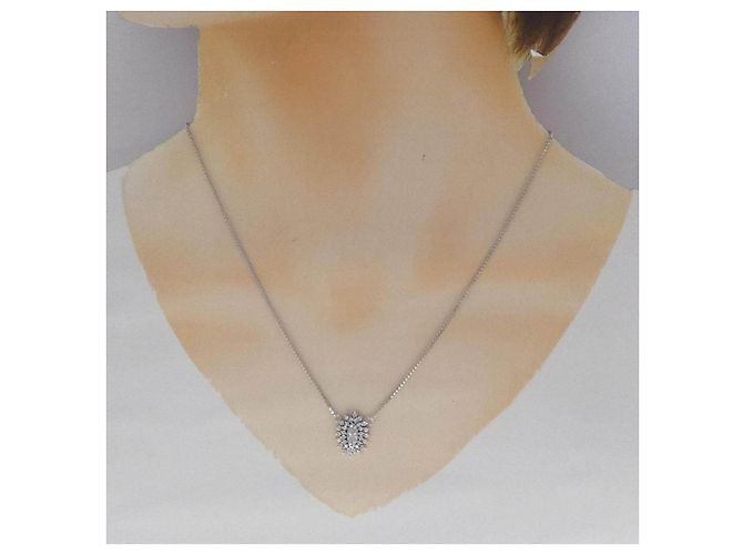 Autre Marque Collana di diamanti PT850 Argento - vista 6