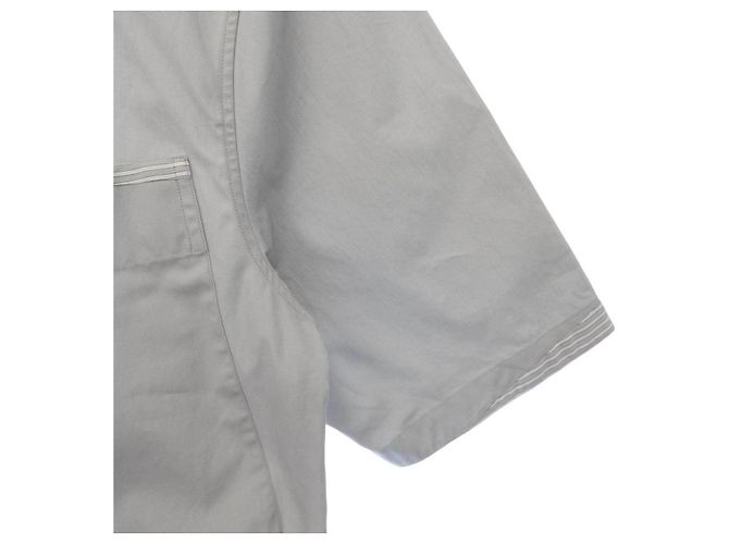 Hermès Oberteil Grau aus Textil Größe 39 Braun - Ansicht 6