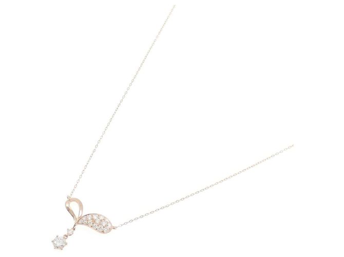 Autre Marque Collana in oro rosa Au750 e diamanti - vista 2
