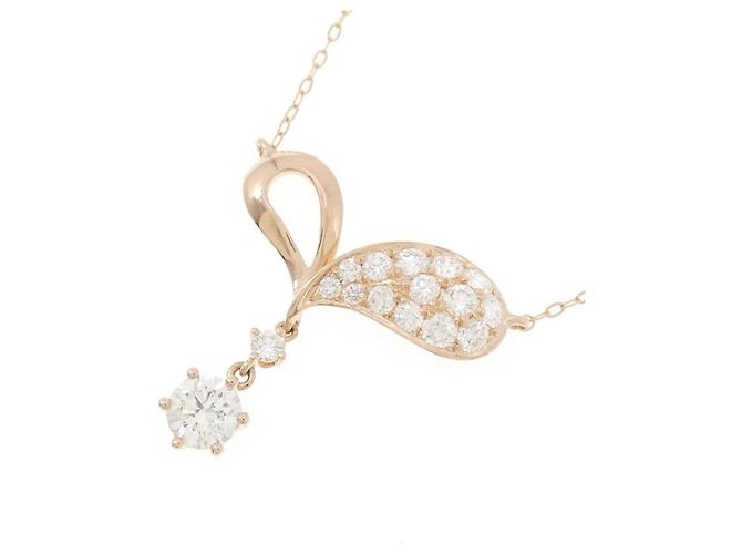Autre Marque Collana in oro rosa Au750 e diamanti - vista 3