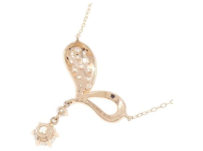 Autre Marque Collana in oro rosa Au750 e diamanti - vista 4