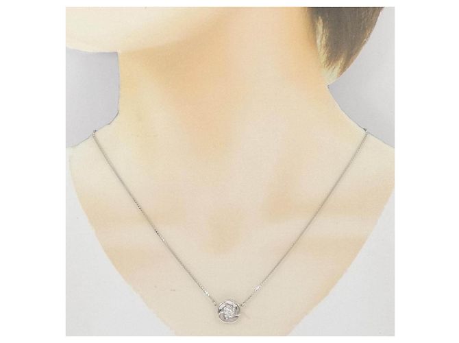 Autre Marque Collar de Pt850 y diamantes Plata - vista 6