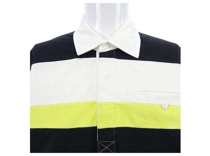 Top Valentino UV3MH01F6HE Preto Branco Amarelo - vista 5