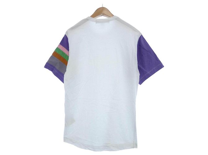 T-shirt in cotone COMME des GARCONS Marrone Rosa Bianco Porpora - vista 2