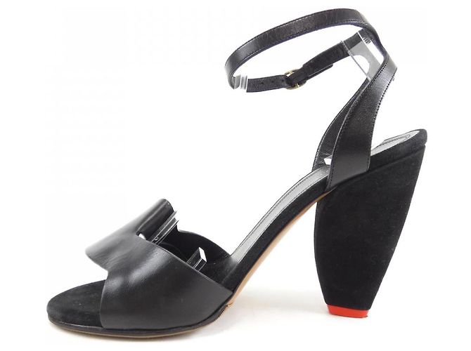 Céline Sandalen aus Leder Schwarz - Ansicht 2