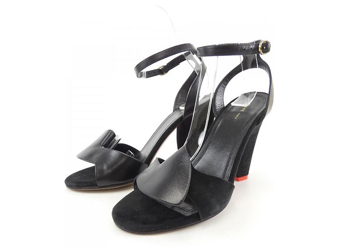 Céline Sandalen aus Leder Schwarz - Ansicht 3