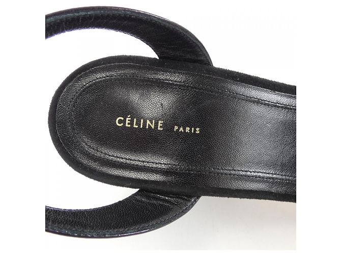Céline Sandalen aus Leder Schwarz - Ansicht 6