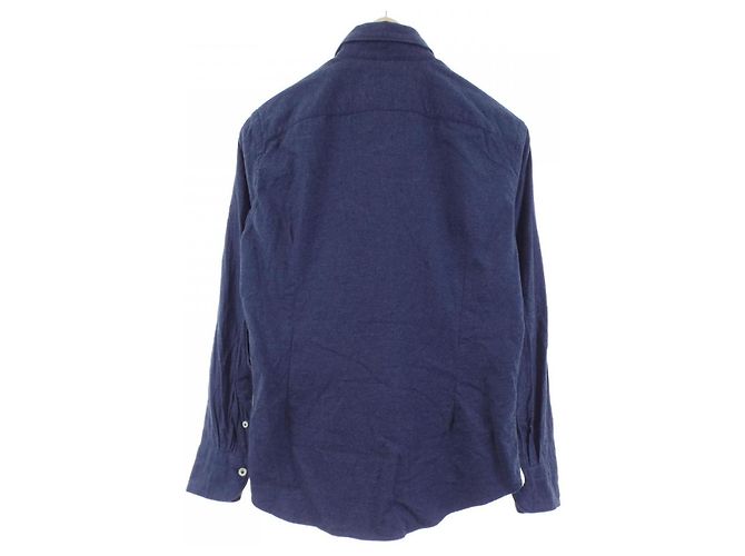 Autre Marque Camisa Giannetto de mezcla de cashmere Azul Azul marino - vista 2