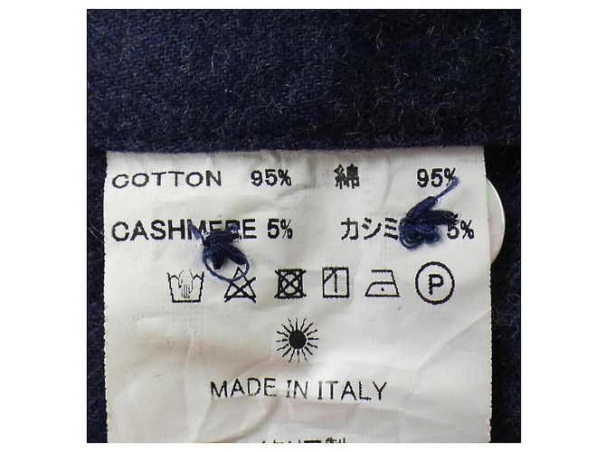 Autre Marque Camisa Giannetto de mezcla de cashmere Azul Azul marino - vista 3