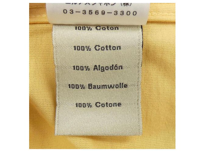 Hermès T-shirt de algodão Hermes XL Amarelo - vista 3