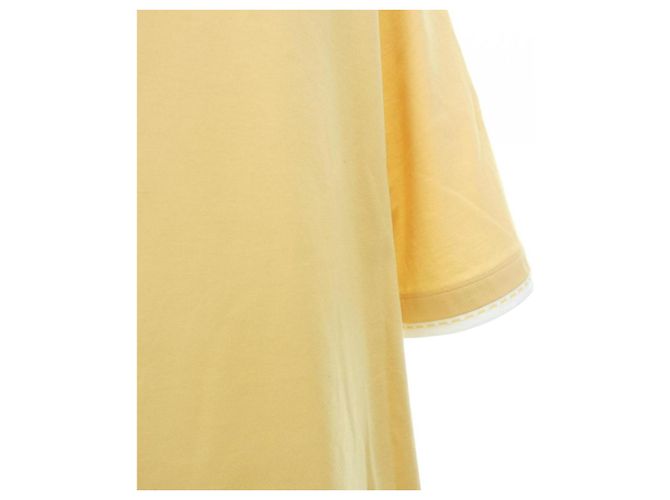 Hermès T-shirt de algodão Hermes XL Amarelo - vista 6
