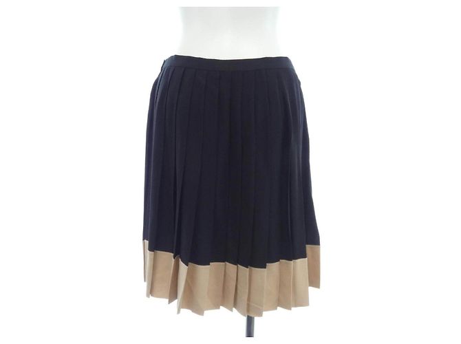 Autre Marque Falda de seda Christian Dior Negro Beige - vista 2