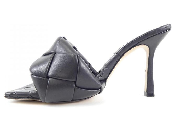Bottega Veneta 608854VBSS0 Sandali in lambskin Nero - vista 2