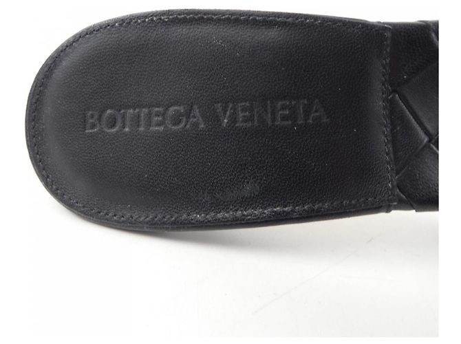 Bottega Veneta 608854VBSS0 Sandali in lambskin Nero - vista 6