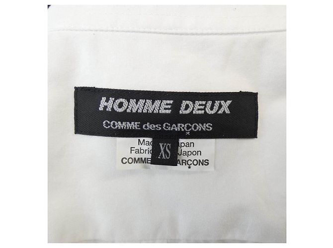 Camicia a maniche corte Comme des Garcons Homme Deux Bianco - vista 4