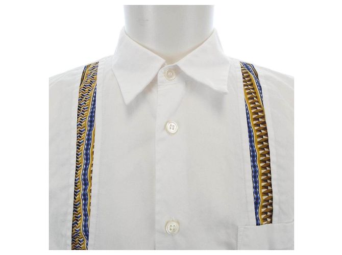 Camicia a maniche corte Comme des Garcons Homme Deux Bianco - vista 5