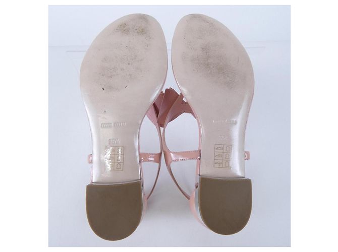 Sandali Miu Miu in pelle rosa - vista 4