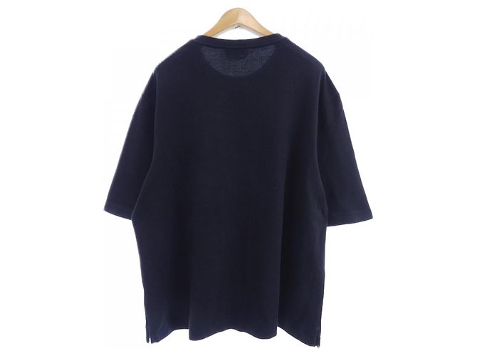 Hermès T-shirt in misto cashmere Blu Blu navy - vista 2