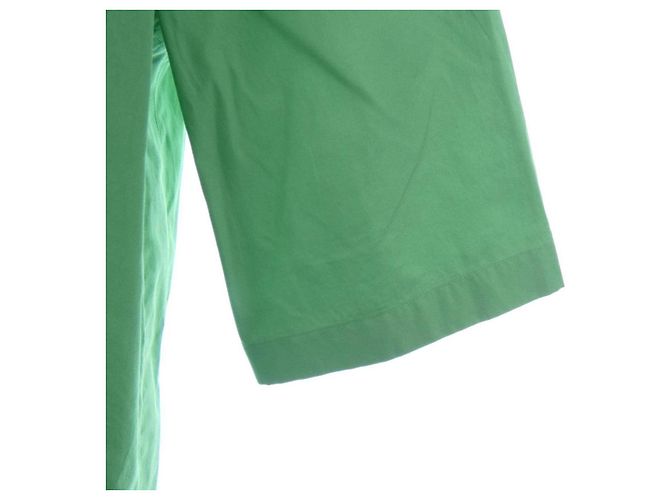 Top de tecido verde Hermès - vista 6