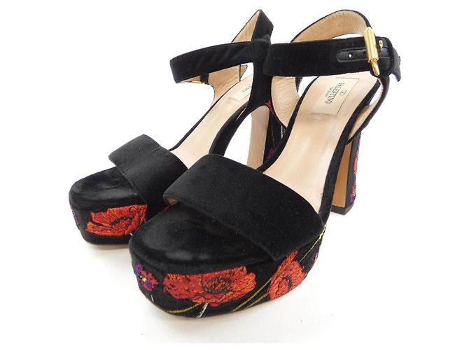 Sandali Valentino Garavani Nero Rosso - vista 3
