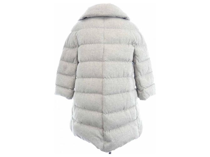 Autre Marque Herno PI0210D Abrigo de plumón de seda y cashmere Castaño - vista 2