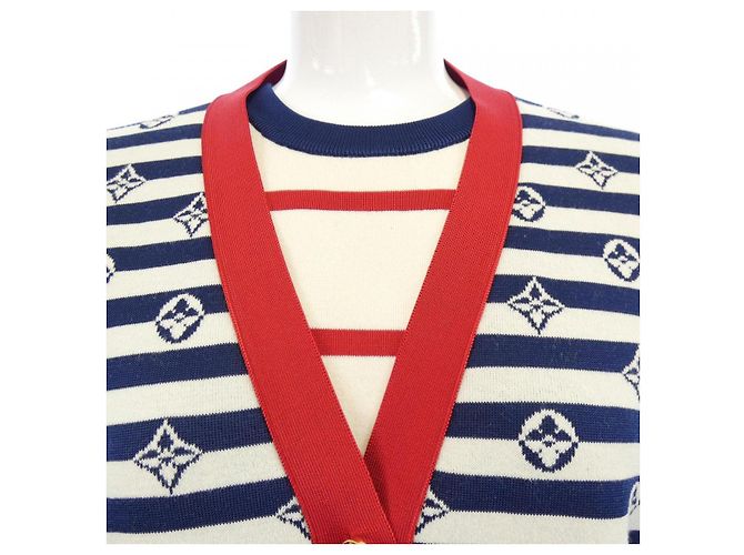 Conjunto Louis Vuitton Escale Logo Border Roja Azul Beige Azul marino - vista 6