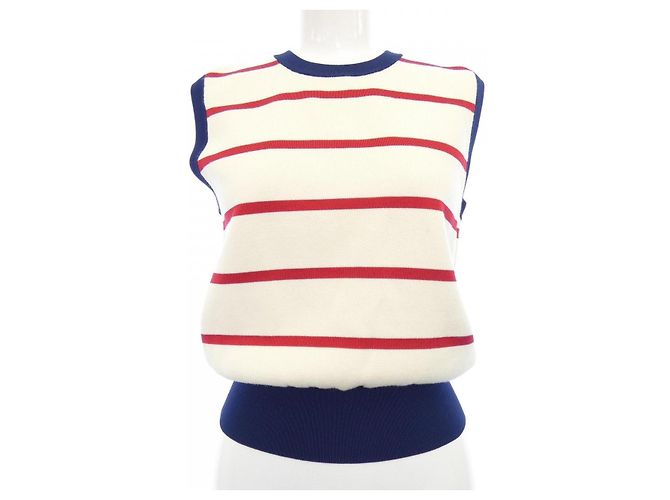 Conjunto Louis Vuitton Escale Logo Border Roja Azul Beige Azul marino - vista 8