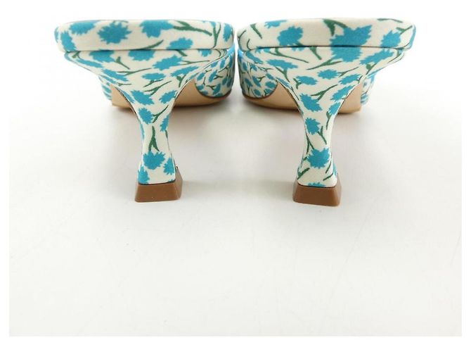 Sandali Manolo Blahnik MAYSALEBI Blu - vista 5