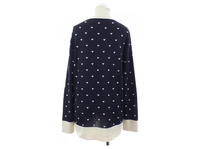 Hermès Hermes Knit Silk Cashmere Knit40 Preto Branco - vista 2