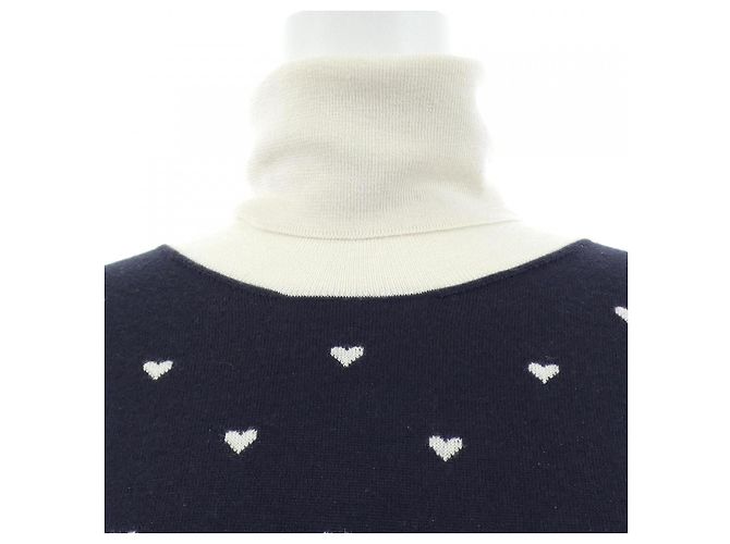 Hermès Hermes Knit Silk Cashmere Knit40 Preto Branco - vista 5