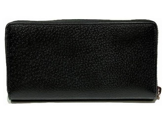 Gucci GG Marmont Leder-Langbeutel Schwarz - Ansicht 2